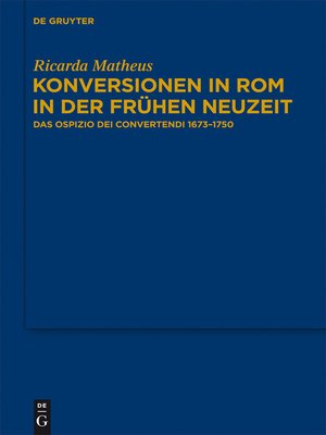 cover image of Konversionen in Rom in der Frühen Neuzeit